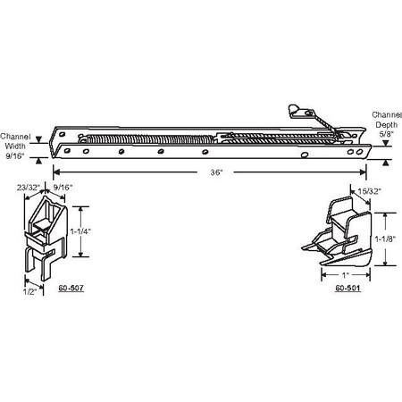Strybuc 36in Window Channel Balance 60-352-1